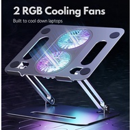 [SG] Laptop Stand Notebook Stand with Cooling Fans Computer Cooling Stand