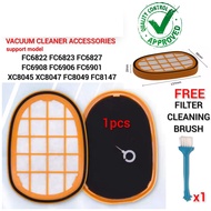 (Free Small Brush) Vacuum Cleaner Filter For Philips FC6822 FC6901 FC5005 FC6827 FC6908 XC7041 XC704