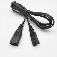 18AWG Power Extension Cable IEC 60320 C8 Plug to C7 Receptacle Male to Female Extension Power Adapter Cable 1M