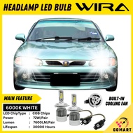 PROTON WIRA WHITE LED Headlamp Headlight High Beam Bulb Mentol Lampu Besar Spotlight kereta wira