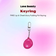 [Fwee] Lip & Cheek blurry Pudding Pot Keyring 1 ea (random)