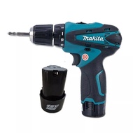 Makita Drill Cordless 12V Lithium Battery Cordless Drill with 2 Battery Hand Drill Driver Electric Screwdriver Tool with Accessories cordless drill drill battery