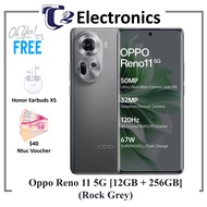 Oppo Reno 11 5G | 12GB RAM + 256GB ROM | Free $40 Ntuc Voucher &amp; Honor Earbuds X5 - T2 Electronics