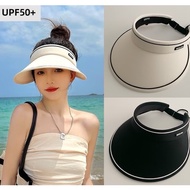 Sun Hat Summer UV Anti-UV Empty Top Hat Outdoor Travel Sun Visor Headband Cap