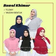 TUDUNG KHIMAR ZIP TUDUNG PERMAISURI AGONG INSTANT QUE SERA / INSTANT KHIMAR ADINA