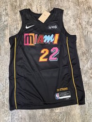Nike NBA 邁阿密熱火 Jimmy Butler 22 號球衣 Swingman sz 48