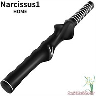 NARCISSUS Golf Swing Training Grip, Universal Black Golf Club Grip,  Right-Handed Left-Handed Golf T
