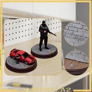 [Almencla2] 1/64 Diecast Car Display Base, 1/64 Figure Diorama Base, Parking Lot Scene for Sports Ca