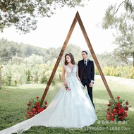 Triangular Arch Rack Mori Decoration Wedding Wedding Arch Door Decoration Background Props Wooden Ra