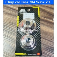 Stainless steel 304 - 618 Racing hood mounted on Wave ZX, small Wave