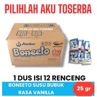 Susu Bubuk BONEETO Sachet Rasa VANILLA - ( HARGA 1 DUS )