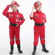 Christmas Fireman children clothing Halloween costumes children private professional cosplay role-playing suit