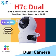 EZVIZ H7c Dual Camera (2K+ & 2K+ Dual Lenses | Panoramic | Smart Color  Night Vision | Noise Detect 