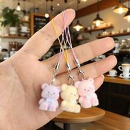 Multicolor Cute Little Bear Phone Charm, Suitable For Bag Decoration, Keychain Decor, Phone Decor, P