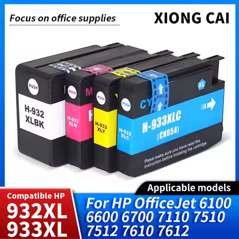 Compatible Ink Cartridge For HP932XL HP933XL HP932 932 933 For HP Officejet 6100 6600 6700 7110 7510