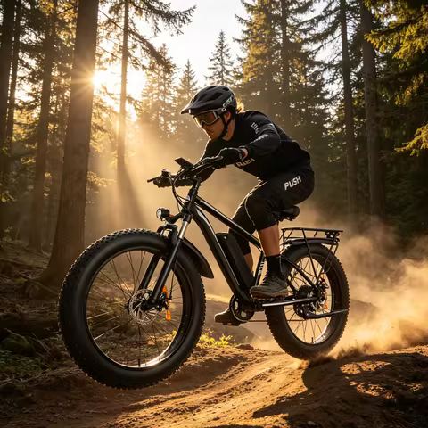 Peak 1500W Electric Bike 48V 15Ah Battery 26" Fat Tire Ebike 32MPH High Speed Mountain Bicycle Off-R