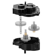 CNC INJORA Aluminum Complete Transmission with 180 Brushed Motor 48T for 1/18 RC Crawler TRX4M Upgr