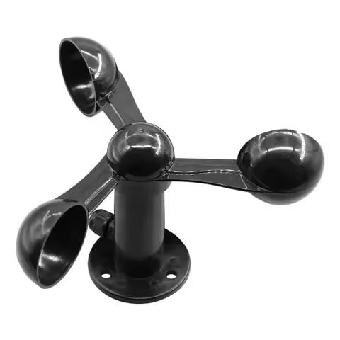 ABS Wind Sensor Triple Cup Weather Meter for Arduino Microcontroller 0-56m/s Wind Tester with 10m Ca