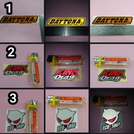 STIKER MOTOR DAYTONA / KING DRAG / ECU SHOP