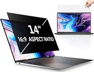 Peslv 14 Inch Laptop Privacy Screen for 16:9 Computer Monitor, Anti Glare Blue Light Filter Protector, Removable 14inch Security Shield Compatible With Lenovo Hp Dell Acer Asus Thinkpad Envy Xps