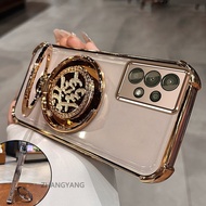 Case For Samsung A13 4G A13 5G A23 Clear Case Thickening Plated Cover Silicone Shock Proof Phone Cas