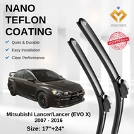 Mitsubishi Lancer Lancer EVO X 2007 Premium Japan Tech Car Wiper Accessories 17”+24” Universal Hook–
