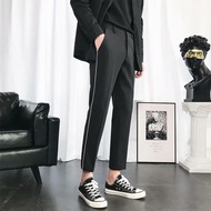 Skinny Crop Suit Pants for Men, Fashion Casual British Tight Suit Pants for Men