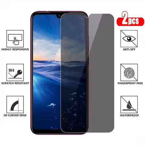 2Pcs Privacy Tempered Glass For Samsung M20 A31 A32 F41 Prime Screen Proctor Galaxy M30 M30S M31 M31