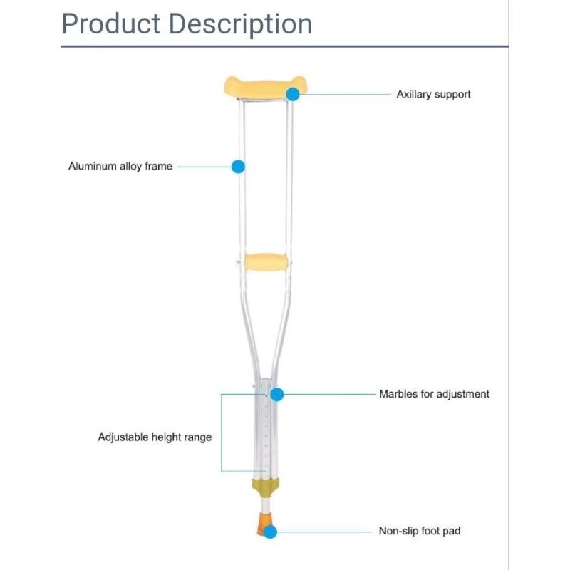 Pediatric crutches( small pang bata) sold as 2pcs pair