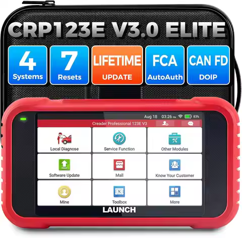 2025 Upgraded LAUNCH CRP 123E V3.0 Auto OBD2 Scanner CANFD/ENG/ABS/SRS/AT System Diagnostic Tools Au