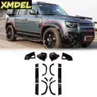For Land Rover Defender 90 110 Side Skirts Black Bodykit Wrap Angle Side Skirts Door Trim Panel Whee