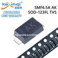 (20-100pcs) SMF6.5A AK SOD-123FL TVS Transistor SMD Diode Electrostatic and Surge Protection