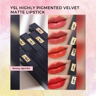 YSL Highly Pigmented Velvet Matte Lipstick with Paper Bag Makeup Lip Color Beauty Gloss Tint Lipstic