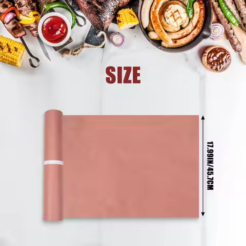 45.7cmx53.3m Pink Kraft Butcher Paper Roll Food Grade Peach Wrapping Paper for Smoking Meat of All V