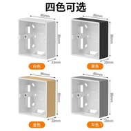 86 Type Switch Socket PVC Junction Box Universal 1 2 3-Bit Bottom Box Open Wire Box Open Wire Box Op