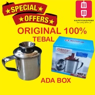 Gelas Cangkir Mug Stainless Steel 8 CM 8CM Tebal Original 555 Rosh Asli