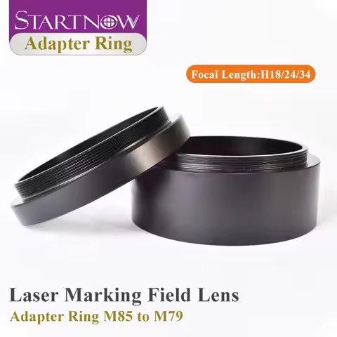 Startnow Fiber Galvo Head F-theta Lens Adapter Ring M79 M90 Thread transform Height 18mm 34mm for CO