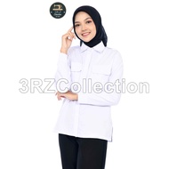 PUTIH White Service Shirts For Civil Servants For Women Pdh Shirts For Women White Uniforms For Civi