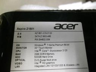 【全國主機板維修聯盟】 宏碁 Acer Aspire Z1801 ALL IN ONE (下標前請先詢問) 故障主機板