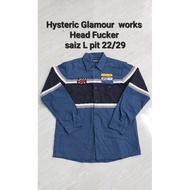 hysteric glamour head fucker work shirt