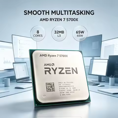 AMD Ryzen 7 5700X Multi‑Thread Processor 8‑Core 16‑Thread 3.4GHz 65W Socket AM4 DDR4 32MB L3 Zen3 No