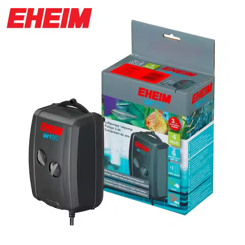 EHEIM Air100/200/400 Airflow Adjustable Saltwater Freshwater Aquarium Fish Tank Air Pump with Airlin