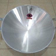 MERAH Super SP red aluminum frying pan no. 24 aluminum frying pan/ fried rice pan/ non-stick frying 