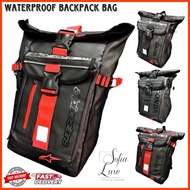 【READY STOCK】YAMAHA LED Light Waterproof Backpack Men’s Backpack Motorcycle Riding Bike Kalis Air Be