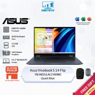Asus Vivobook S 14 Flip TN3402Q-ALZ140WS Notebook (14" WUXGA IPS Touch/AMD R5-5600H/8GB/512GB/AMD Radeon/W11/H&amp;S/2-Yr)