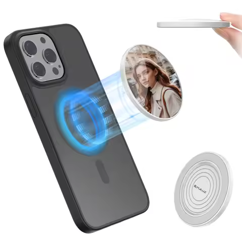 PULUZ Phone For MagSafe Magnetic Makeup Mirror Rear Camera Video Selfie Mirror Vlog Magnetic Convex 