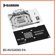 Barrow GPU Water Block For NVIDIA RTX 4090,LRC2.0 Full Cover Cooler With Backplate,BS-NVG4090-PA