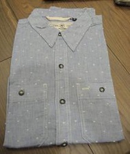 【全新】美國製  RGT Rogue Territory WORK Shirt M號 淺藍色小雪花長袖襯衫