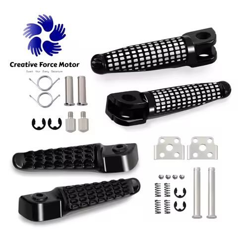 CNC Front Rear Foot pegs Motorcycles Footrest Rider Passenger Pedal For Kawasaki Ninja ZX-6R abs ZX-