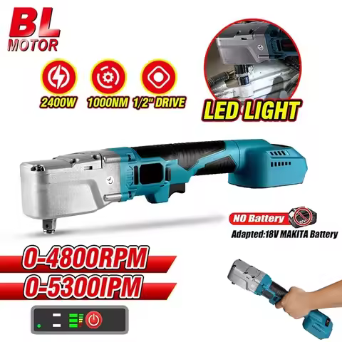 1000NM Brushless Electric Ratchet Wrench 588Vf 1/2'' Ratchet Wrench Set Power Tool Removal Screw Nut